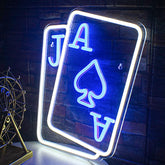 Poker neon sign